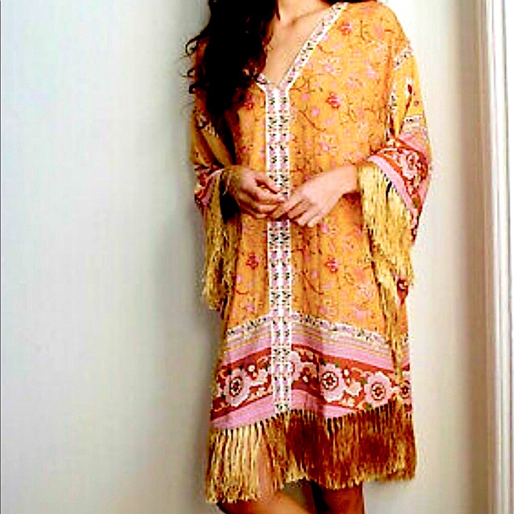 Spell and Gypsy Portabello Tassel Dress Medium